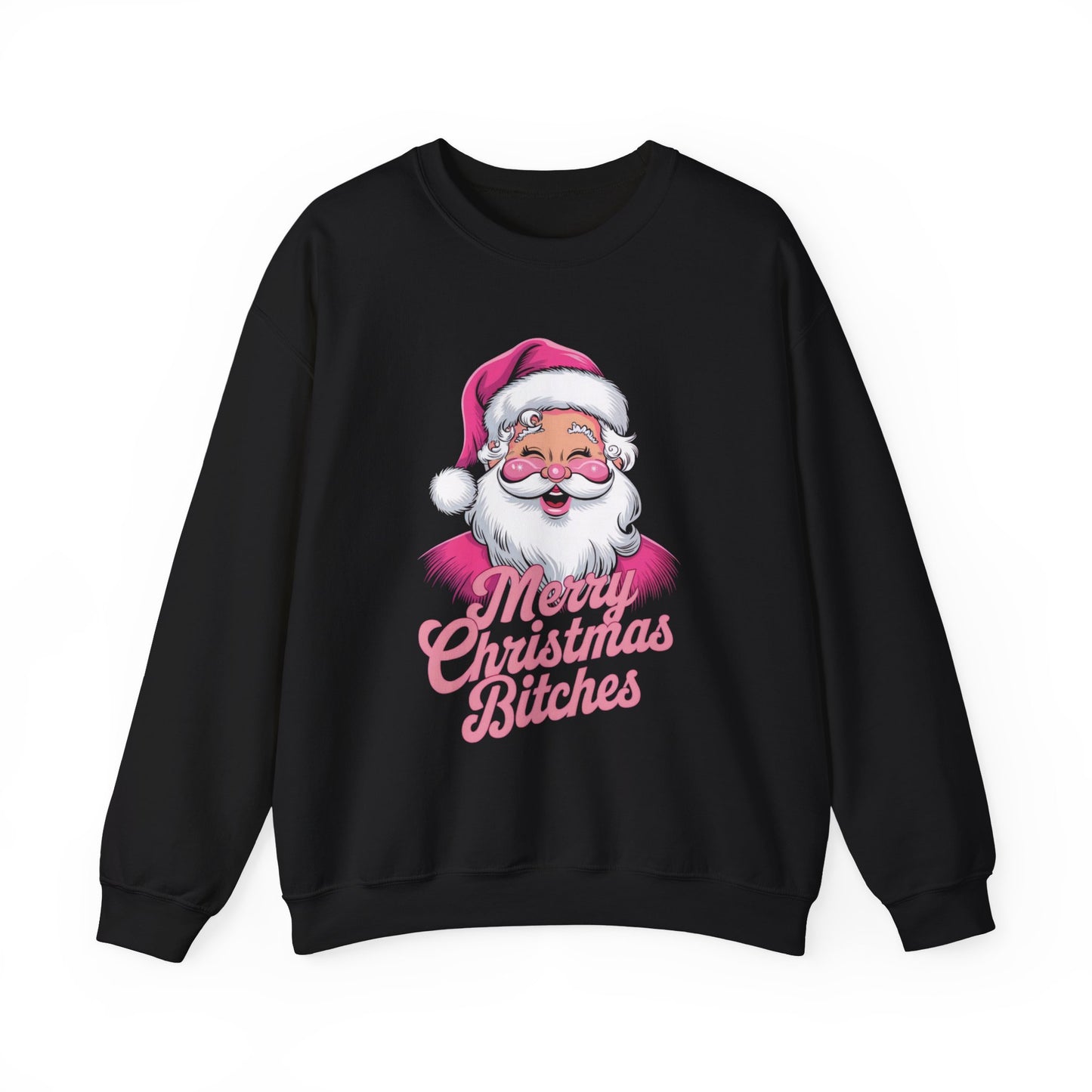 Merry Christmas B*tches Funny Christmas Shirt, Unisex Cotton for Holiday Celebrations - Xmas Tee, Humorous Holiday Sweatshirt