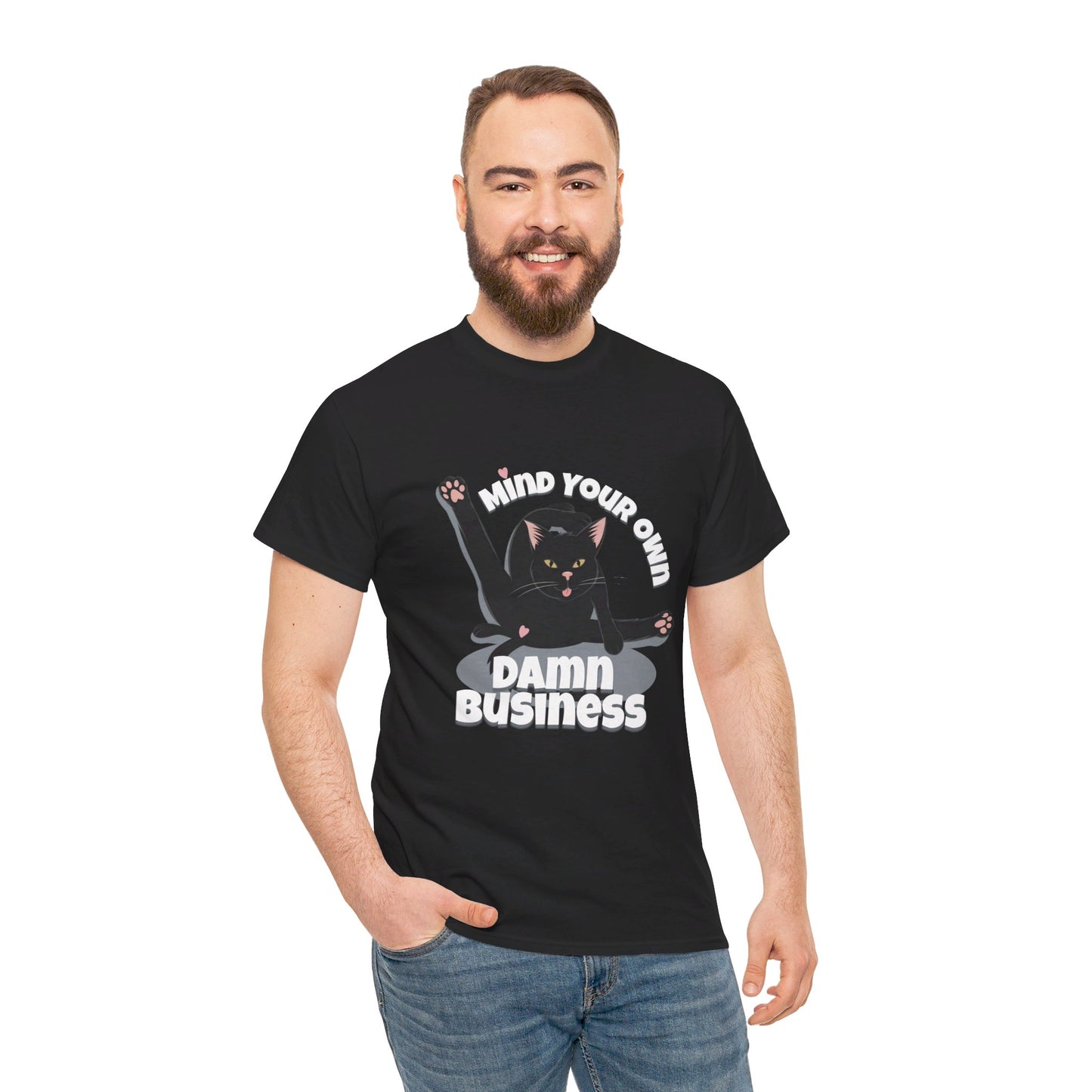 Mind Your Own Damn Business Unisex Heavy Cotton Tee