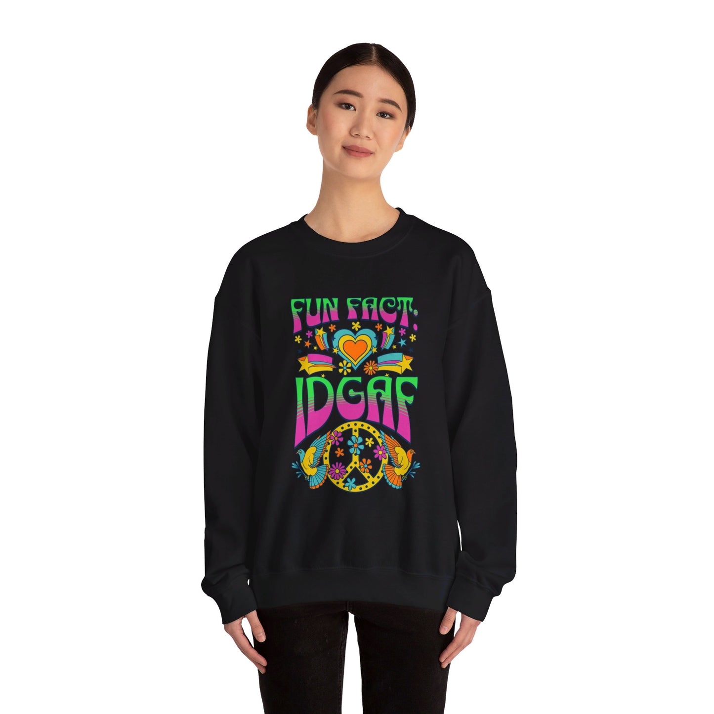 Fun Fact: IDGAF Unisex Heavy Blend™ Crewneck Sweatshirt