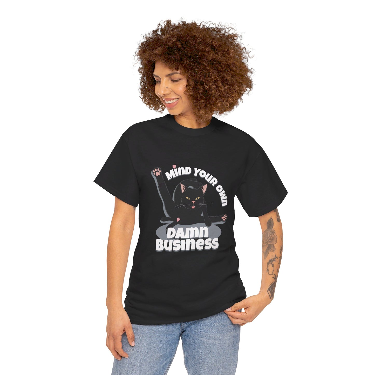 Mind Your Own Damn Business Unisex Heavy Cotton Tee