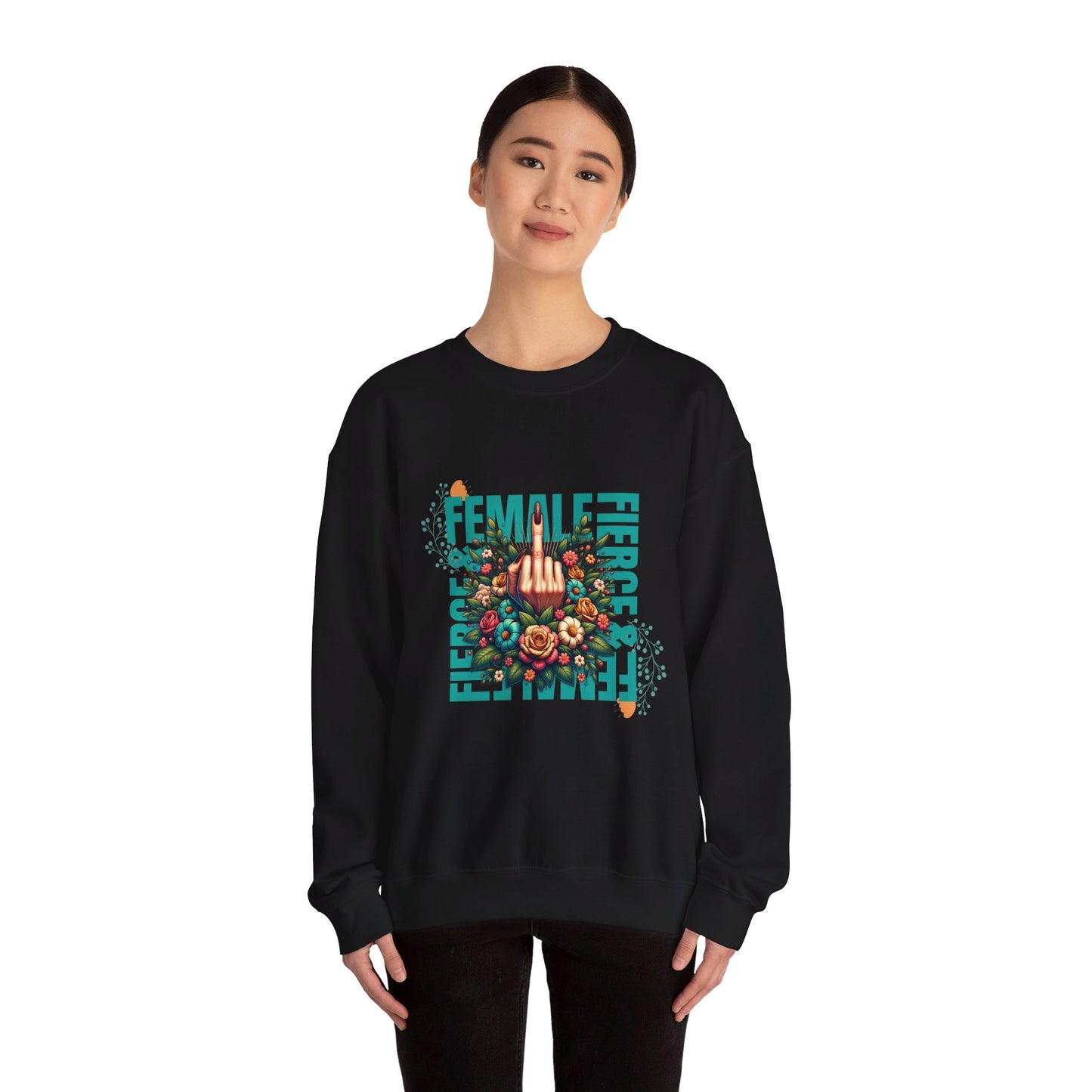 Fierce & Female Unisex Heavy Blend™ Crewneck Sweatshirt