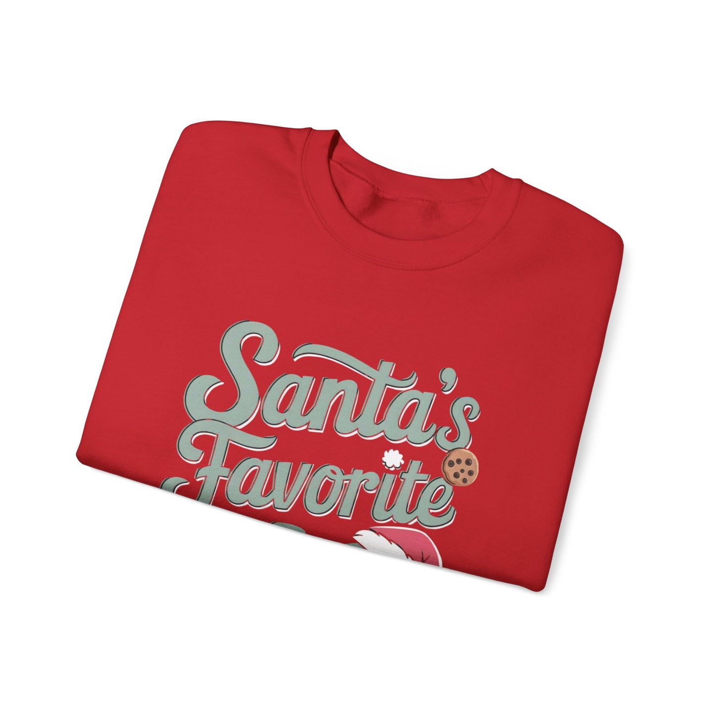 Santa's Favorite Ho Christmas Sweatshirt - Funny Holiday Graphic Pullover for Women, Sarcastic Xmas Sweater, Festive Santa Design, Perfect for Christmas Parties