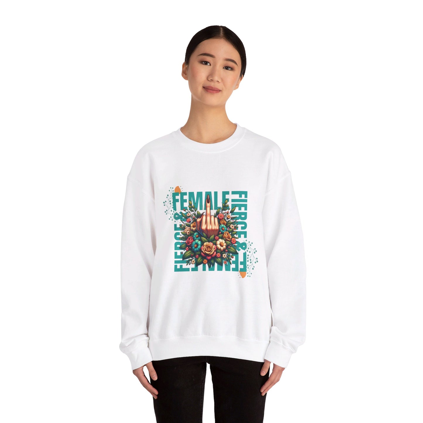 Fierce & Female Unisex Heavy Blend™ Crewneck Sweatshirt