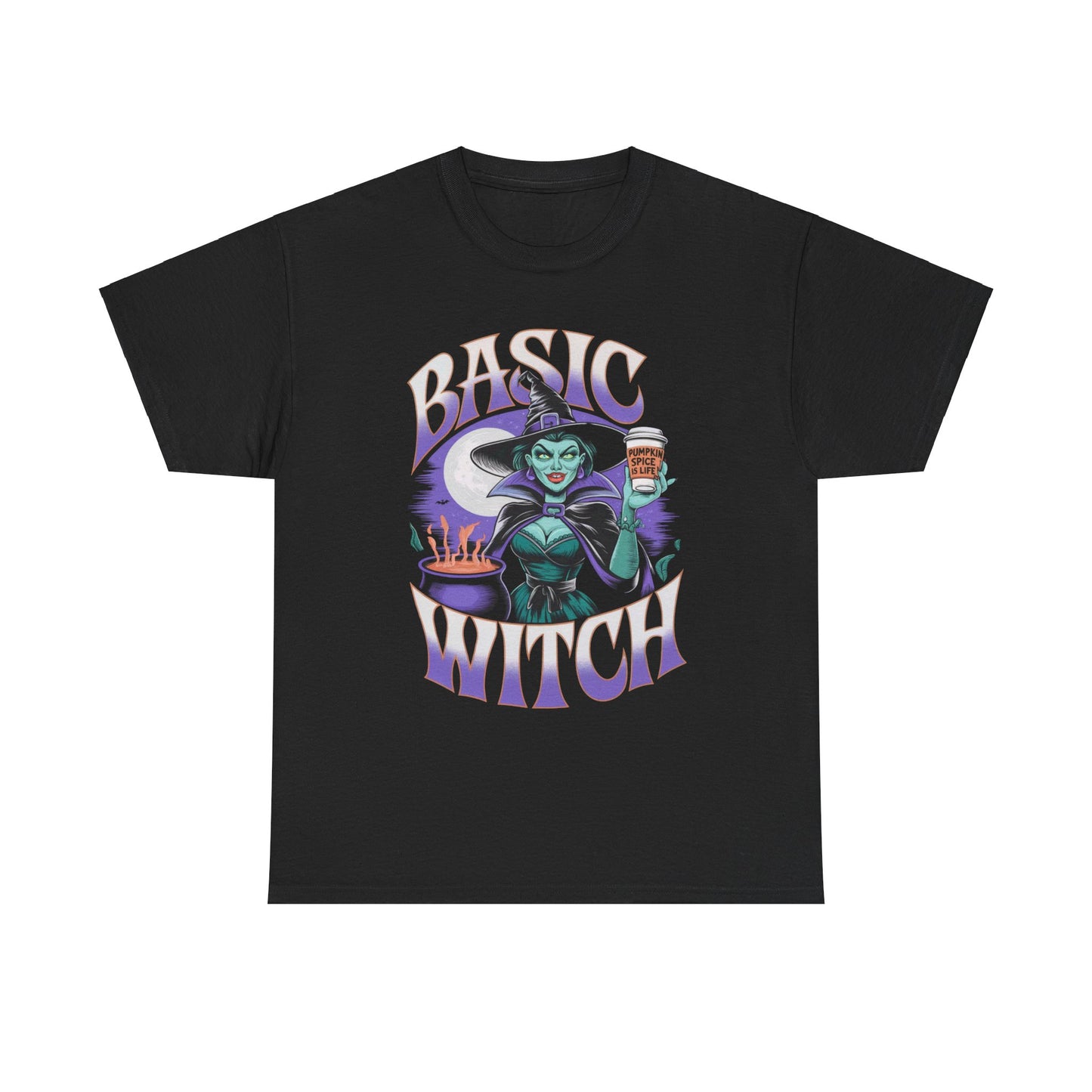 Basic Witch Pumpkin Spice Halloween 2 Unisex T-Shirt, Halloween Shirt, Fall Tee, Halloween Costume, Pumpkin Spice Latte Shirt, Spooky Shirt