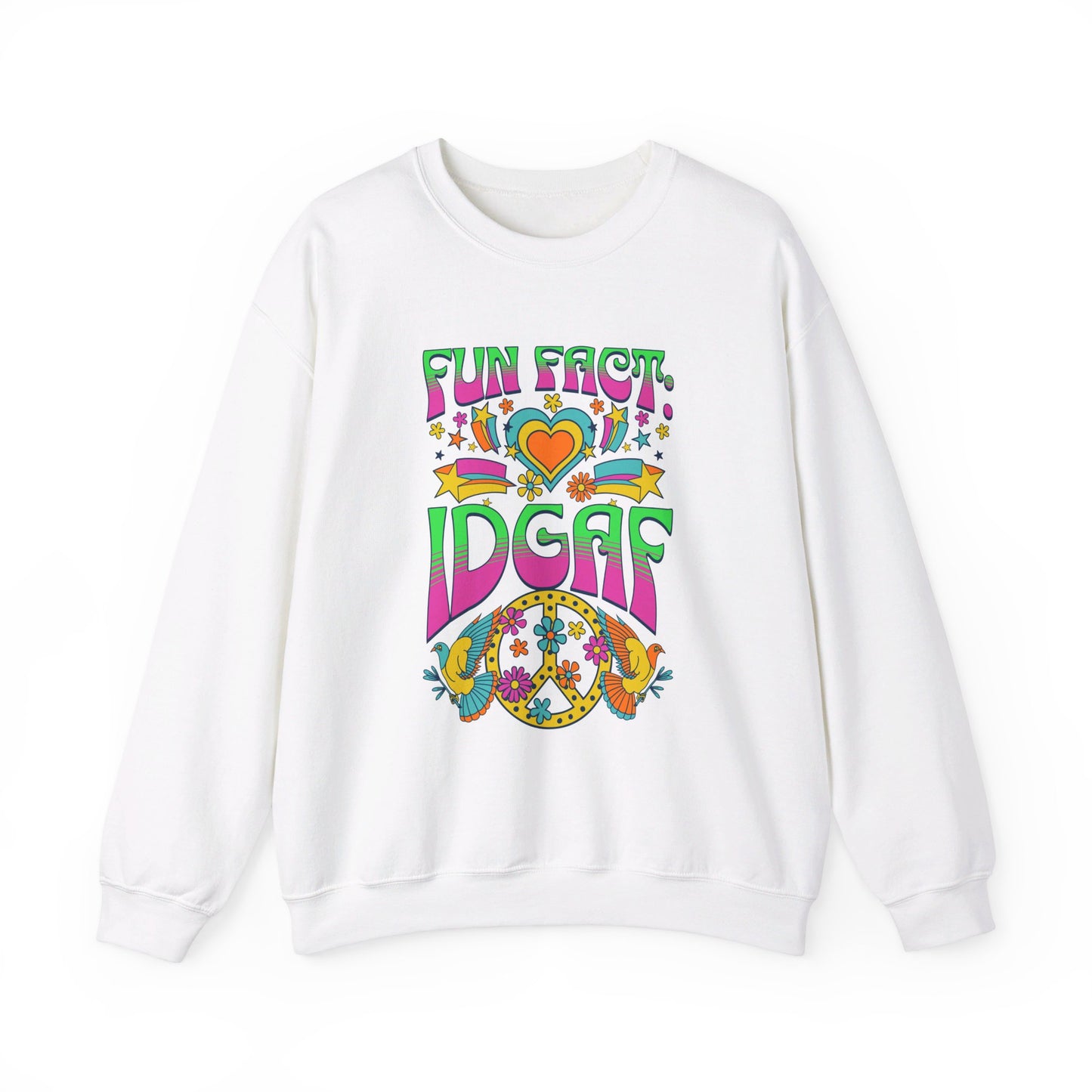 Fun Fact: IDGAF Unisex Heavy Blend™ Crewneck Sweatshirt