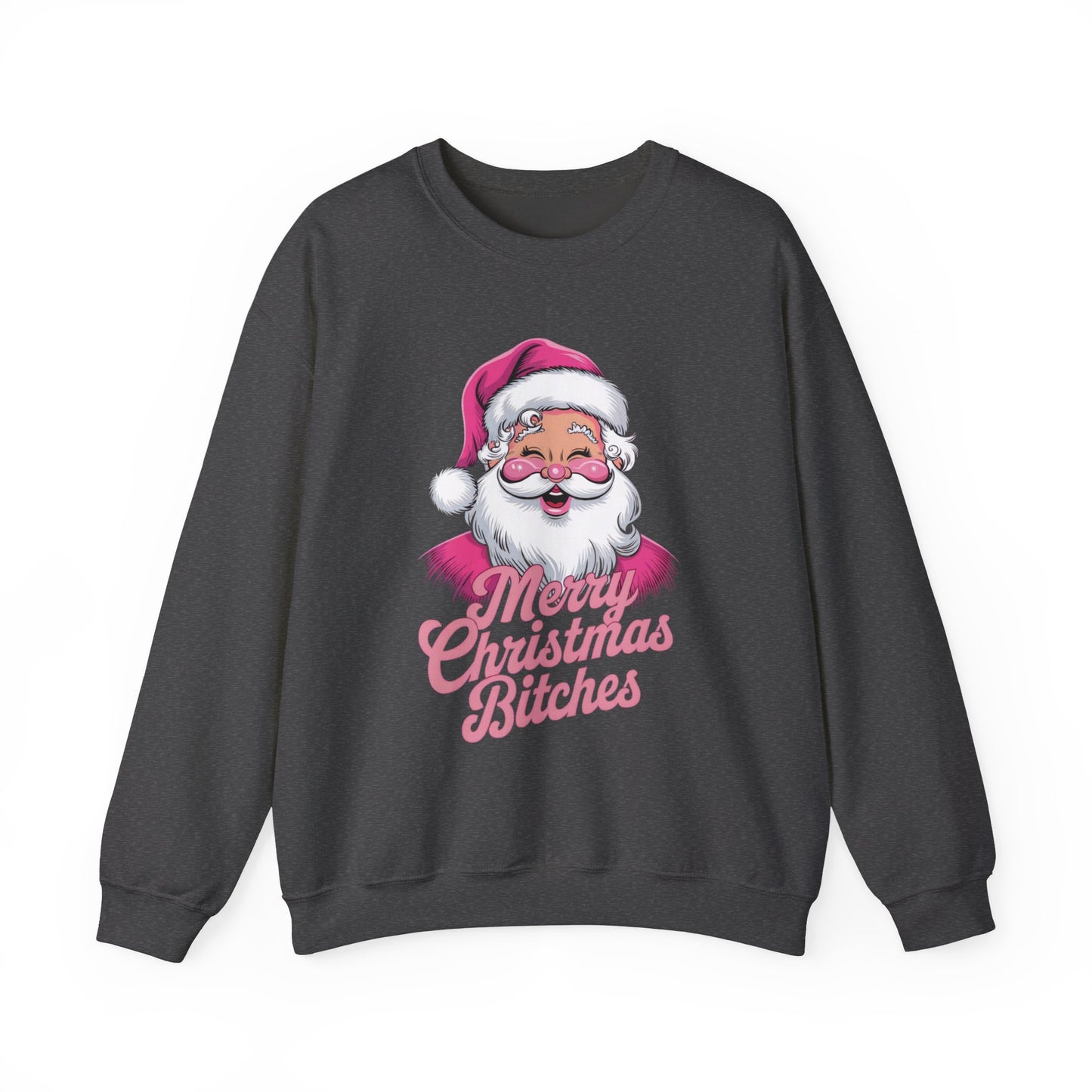 Merry Christmas B*tches Funny Christmas Shirt, Unisex Cotton for Holiday Celebrations - Xmas Tee, Humorous Holiday Sweatshirt