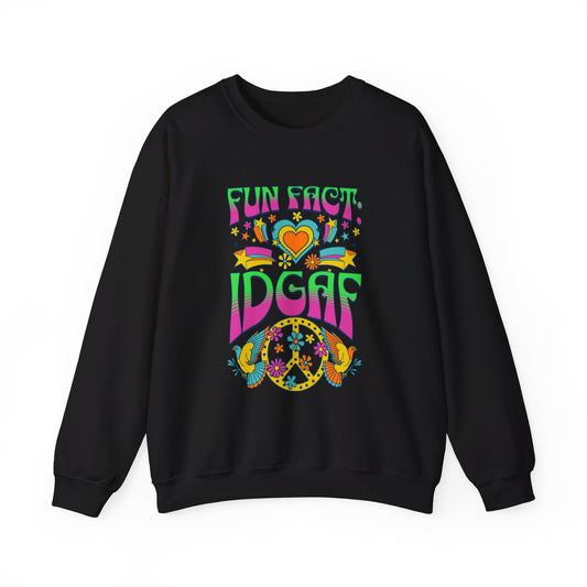 Fun Fact: IDGAF Unisex Heavy Blend™ Crewneck Sweatshirt