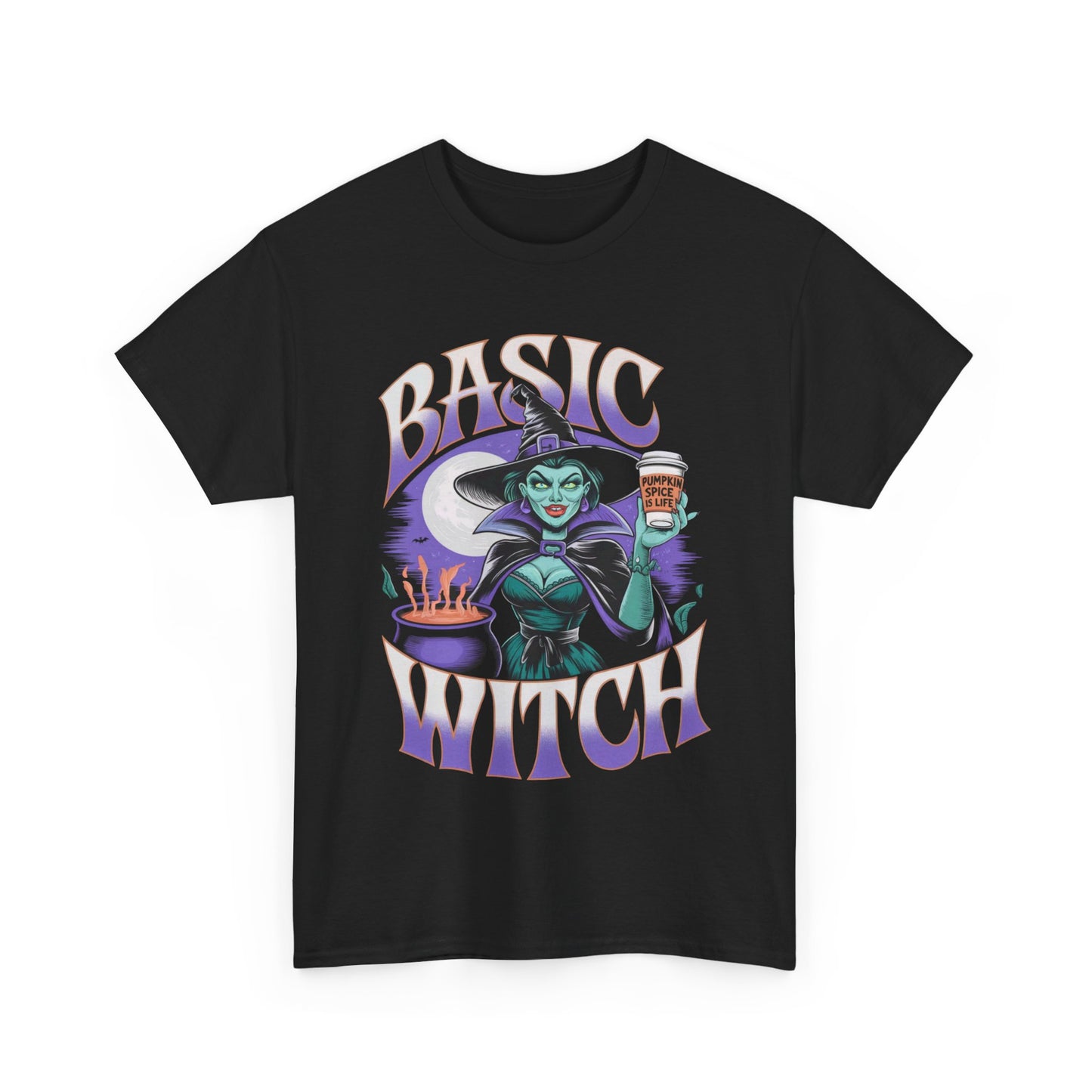 Basic Witch Pumpkin Spice Halloween 2 Unisex T-Shirt, Halloween Shirt, Fall Tee, Halloween Costume, Pumpkin Spice Latte Shirt, Spooky Shirt